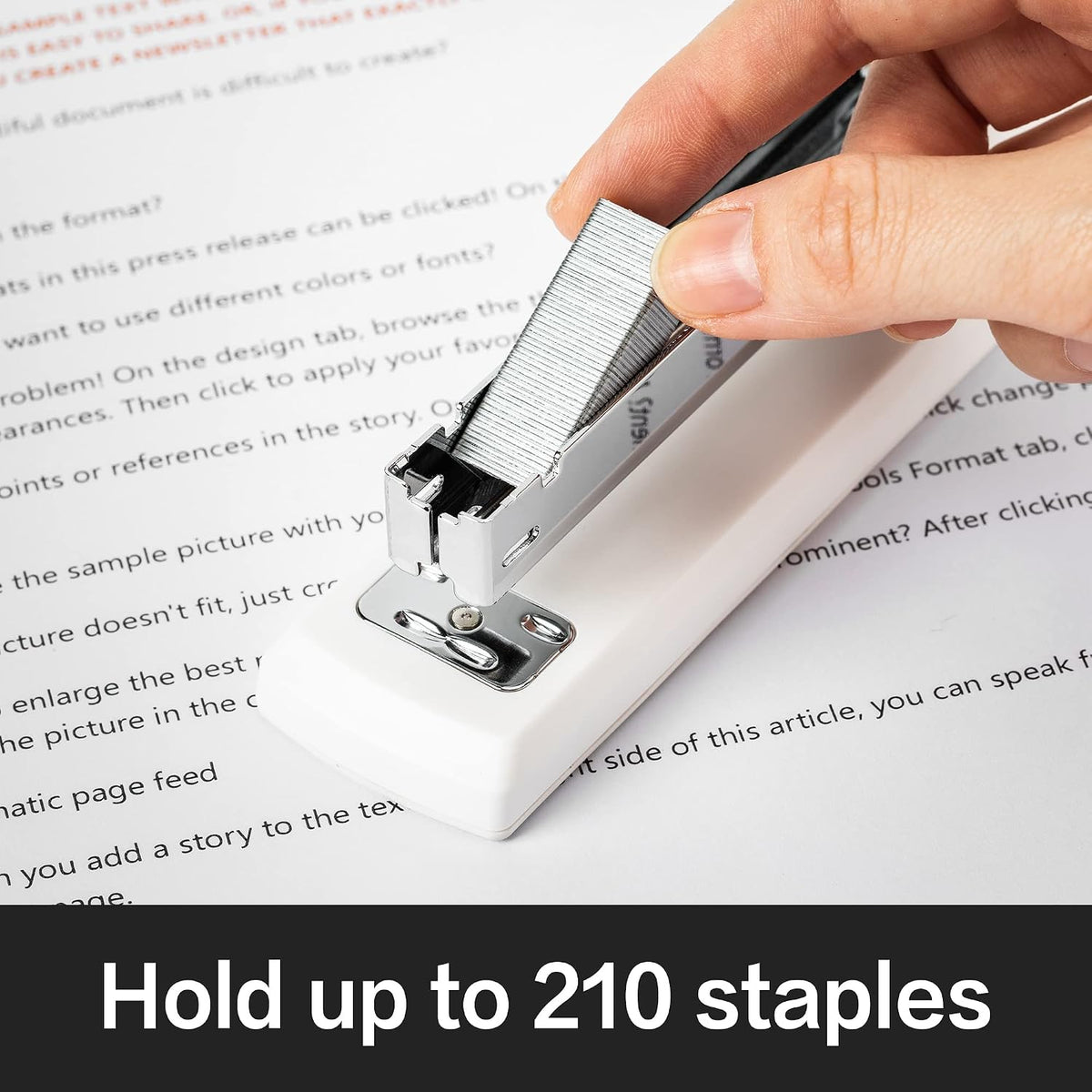 Deli Stapler, 2000 Staples and 2 Staple Removers, 2 Pack, White
