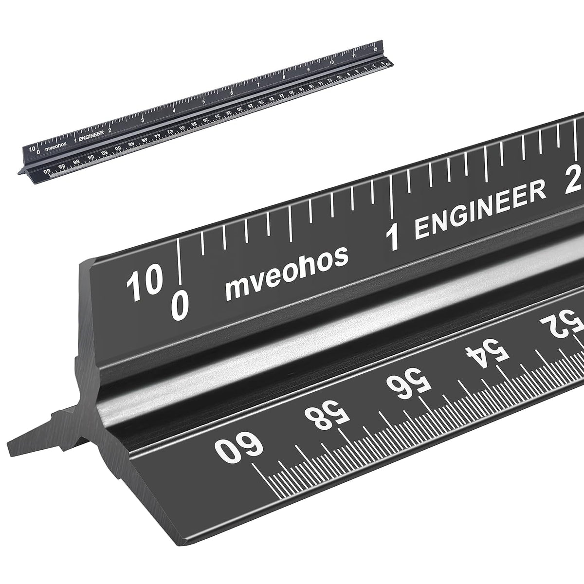 Architectural&Engineering Triangular Scale Ruler with Stainless Steel Ruler