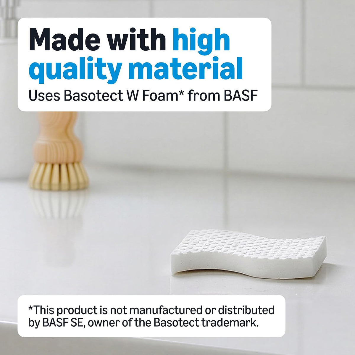 Amazon Basics Extra Durable Cleaning Erasers, All Purpose Cleaning Pads, Melamine Foam, 14 Count, Pack of 1