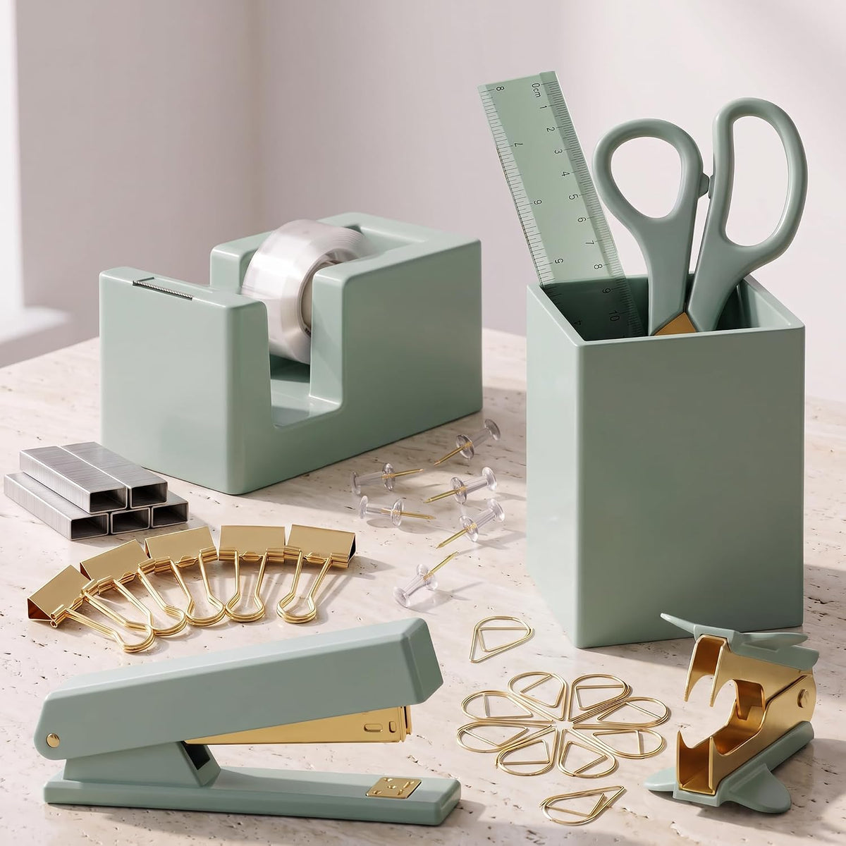 Aesthetic Desk Accessories Set for Women - A Complete Office Organizer Set