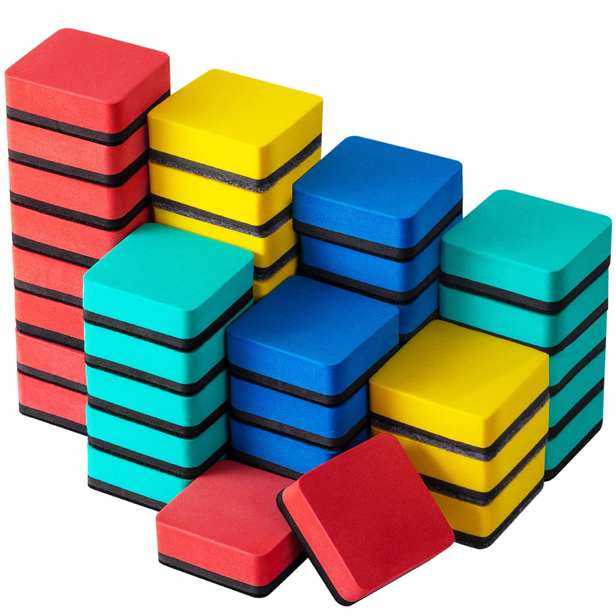 Dry Erase Erasers, 40 Pack Magnetic Whiteboard Dry Erasers