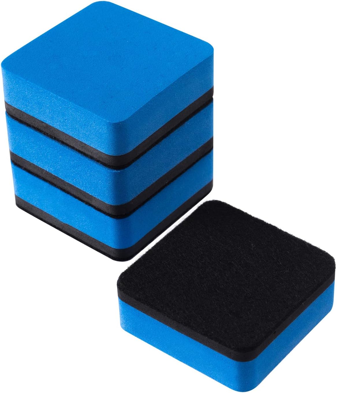 Favourde 48 Pack Magnetic Whiteboard Dry Erase Erasers for Classroom School