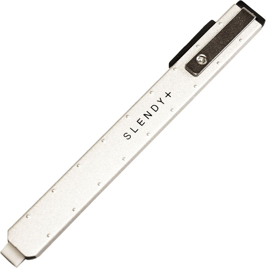 SEED Thin Steel Holder Eraser Slendy+, Silver (EH-S-S) (Japan Import)