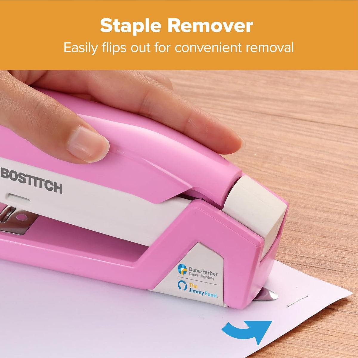 Bostitch Office InCourage Spring-Powered Compact Stapler, 3-in-1, Plastic, Half Strip, 20 Sheet Capacity, BCA Pink (1588)