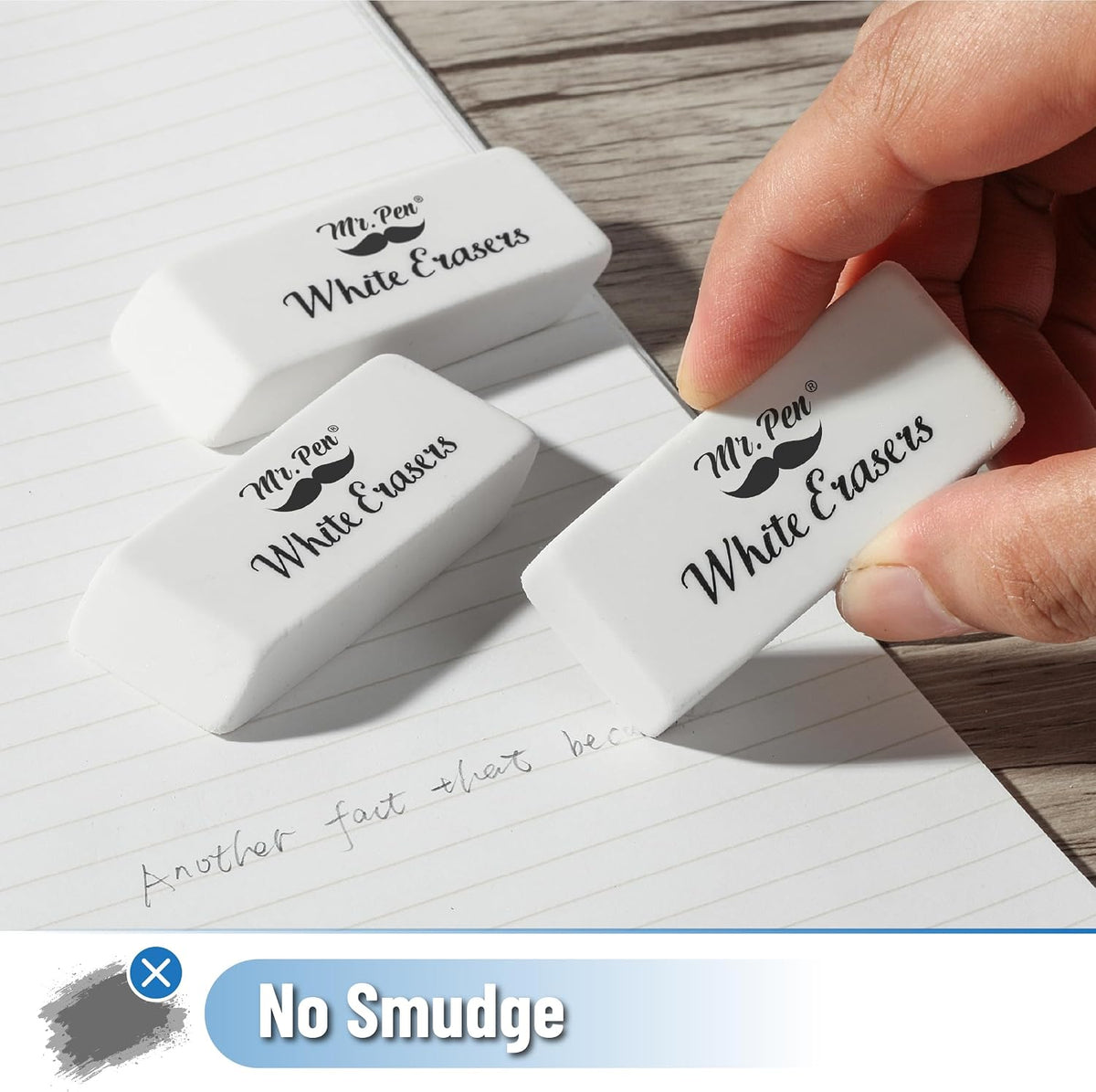 Mr. Pen- White Pencil Erasers Bulk, 36 Pack