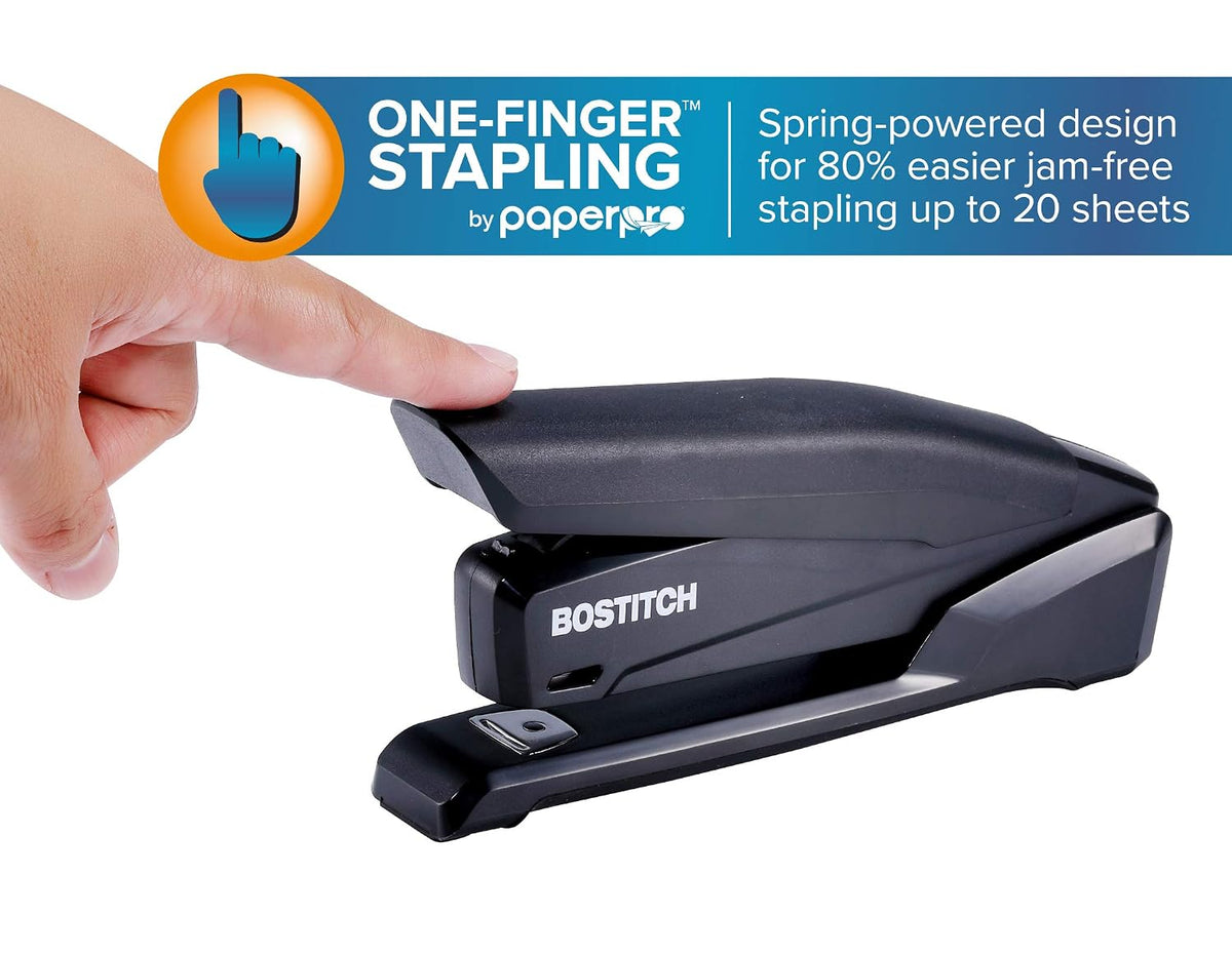 Bostitch Executive 3 in 1 Stapler, 20 Sheet, Staple Remover, Black
