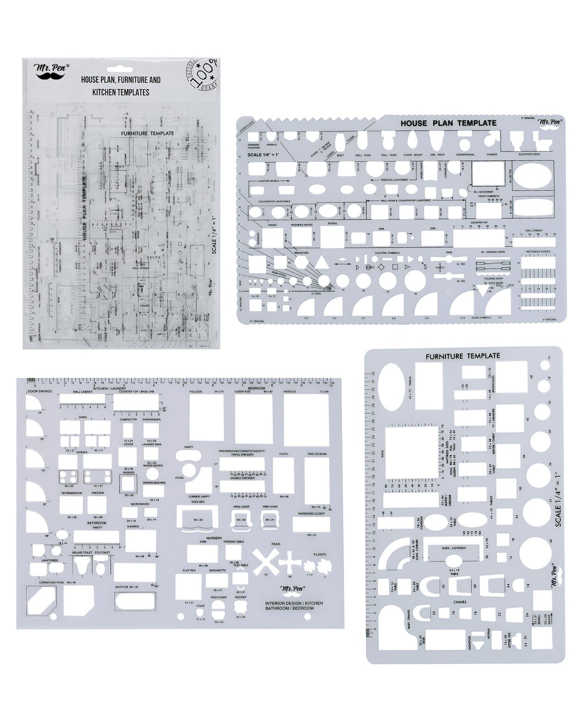 Mr. Pen- Professional Drafting Tools & Geometry Set with Case, 17 pcs