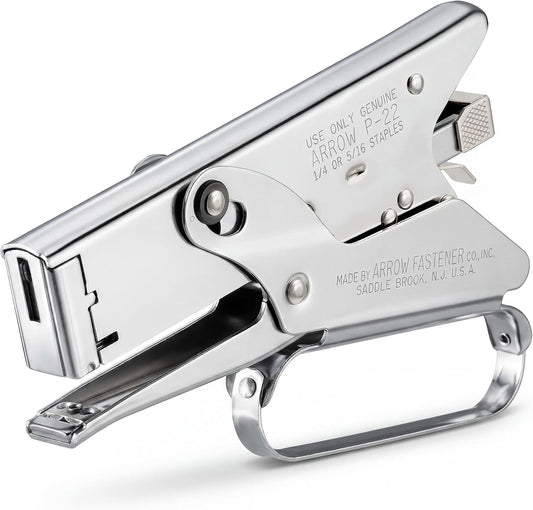 Arrow Fastener P22 Heavy Duty Handheld Plier Stapler for Crafts, Office, and Insulation, Uses 1/4-Inch and 5/16-Inch Staples