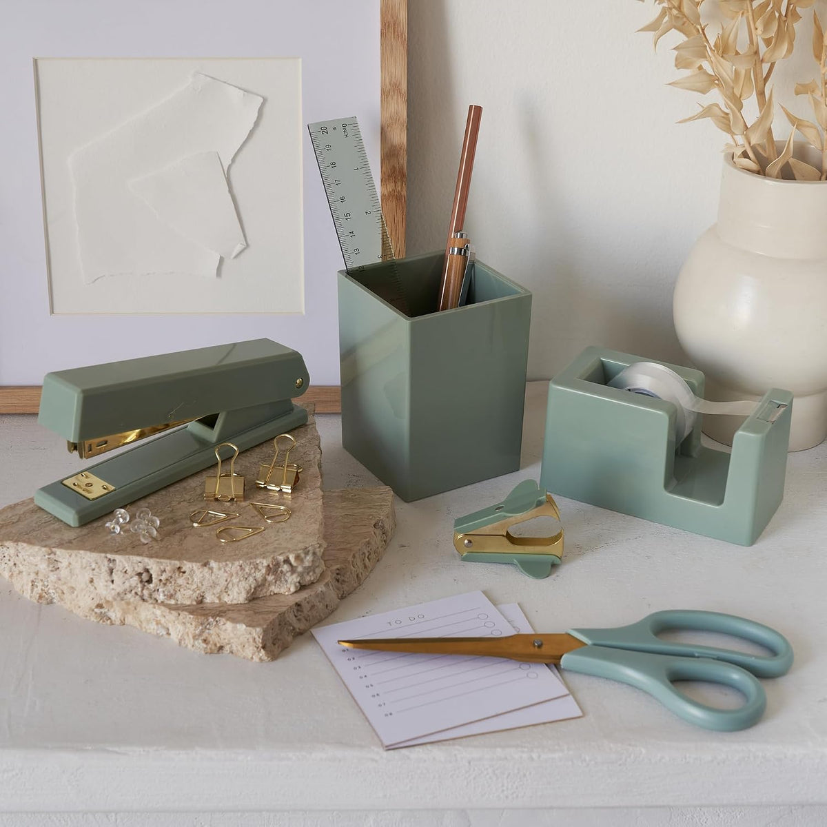 Aesthetic Desk Accessories Set for Women - A Complete Office Organizer Set