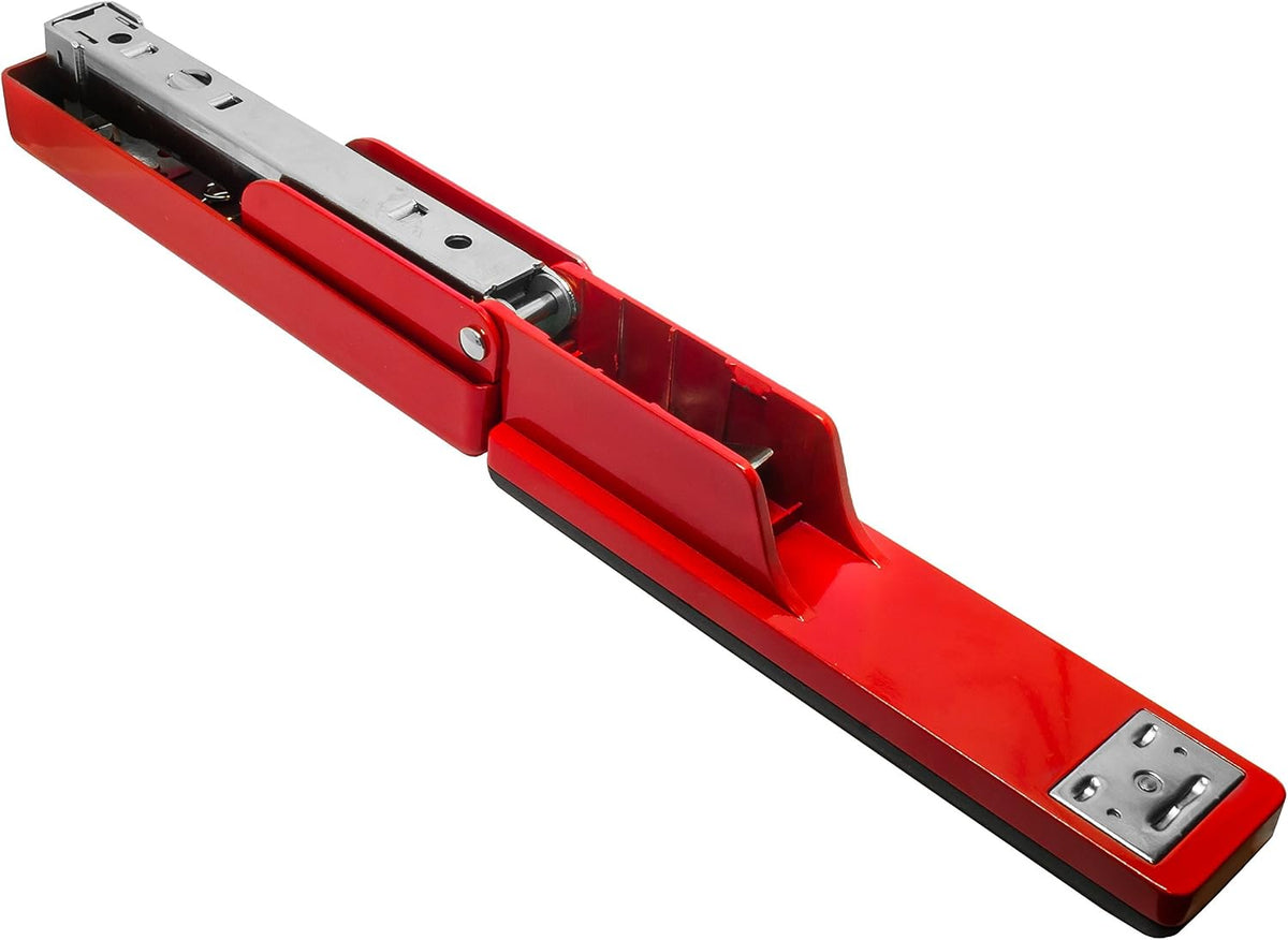 The Oregon Stapler, Built in USA, Built-in Staple Remover, Staples 2 to 25 Sheets, Includes Box of 1,250 "Powerhouse Standard 26/6 Staples, for Home, School or Office, Red