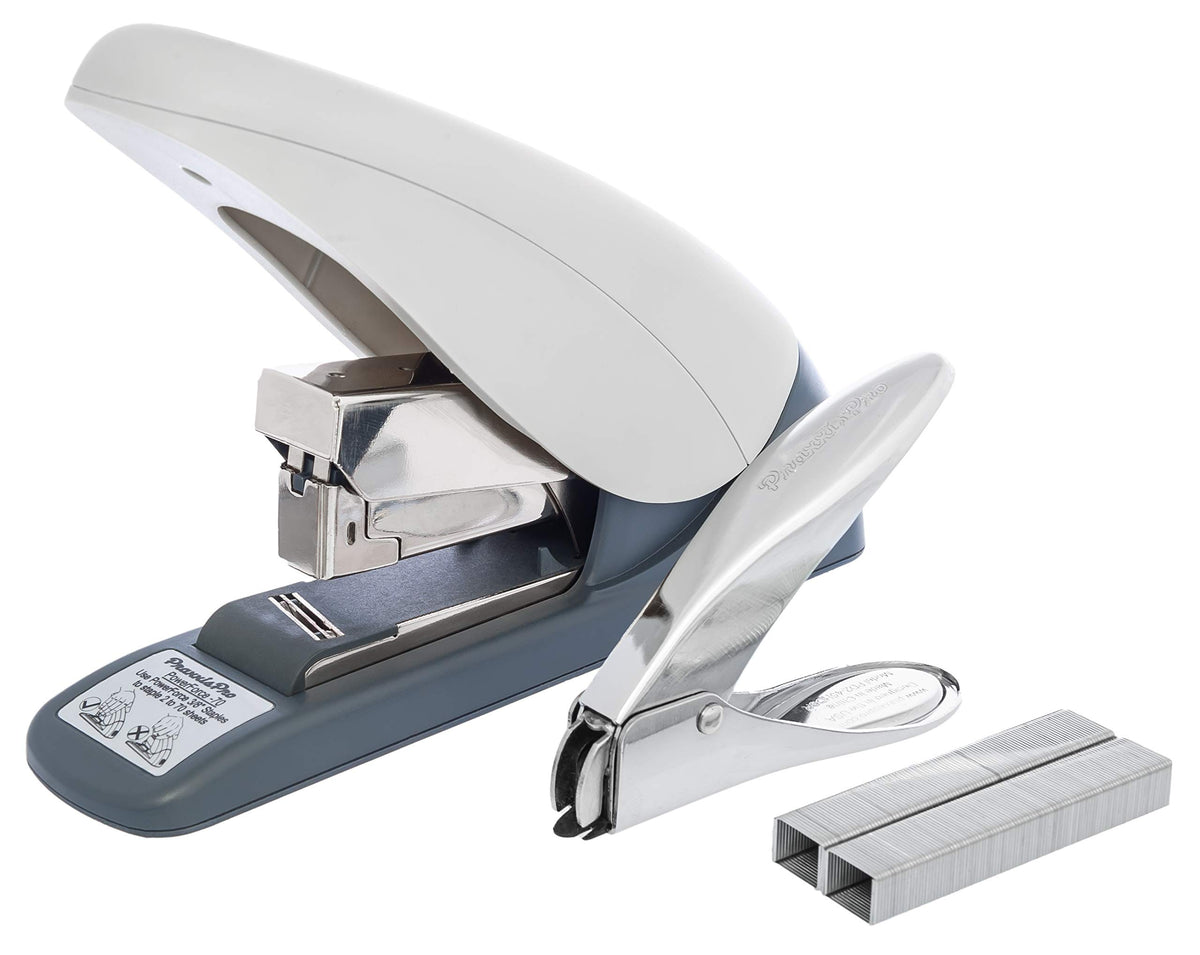 PowerForce 175 Heavy Duty Flat Clinch Office Stapler, 20 to 175 Sheets Using one Size 3/4" Leg-Length Staple, Includes 400 Staples and a Staple Remover