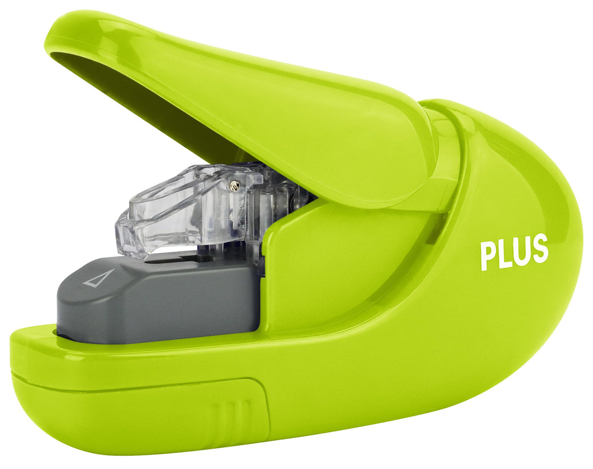 Plus Paper Clinch Desktop Staple-Free Stapler, Blue