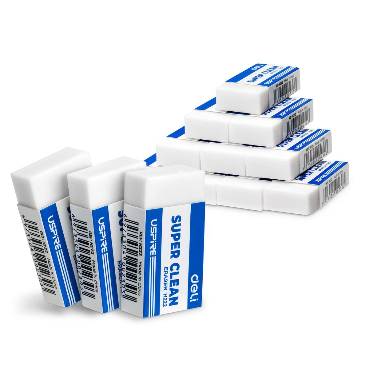 Deli Pencil Erasers, Pencil Eraser, 72 Pack