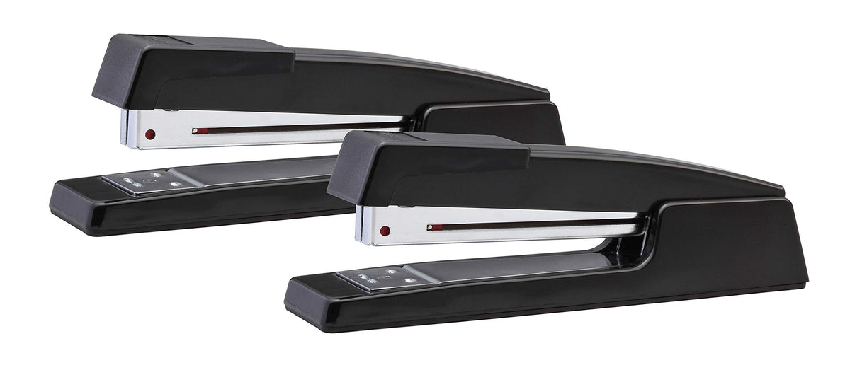 Bostitch Executive Full Strip Stapler - 20-Sheet Capacity, All-Metal Construction, Dual Clinch, 2-Pack
