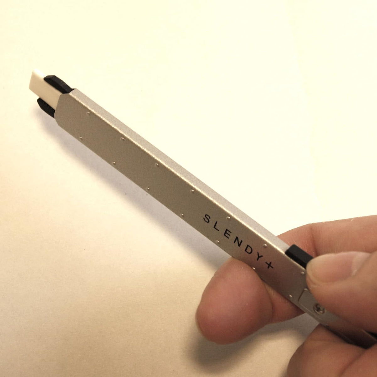 SEED Thin Steel Holder Eraser Slendy+, Silver (EH-S-S) (Japan Import)