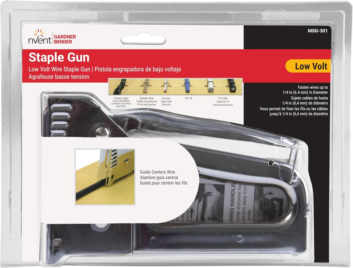 nVent GARDNER BENDER MSG-301 Heavy-Duty Stainless Steel Staple Gun