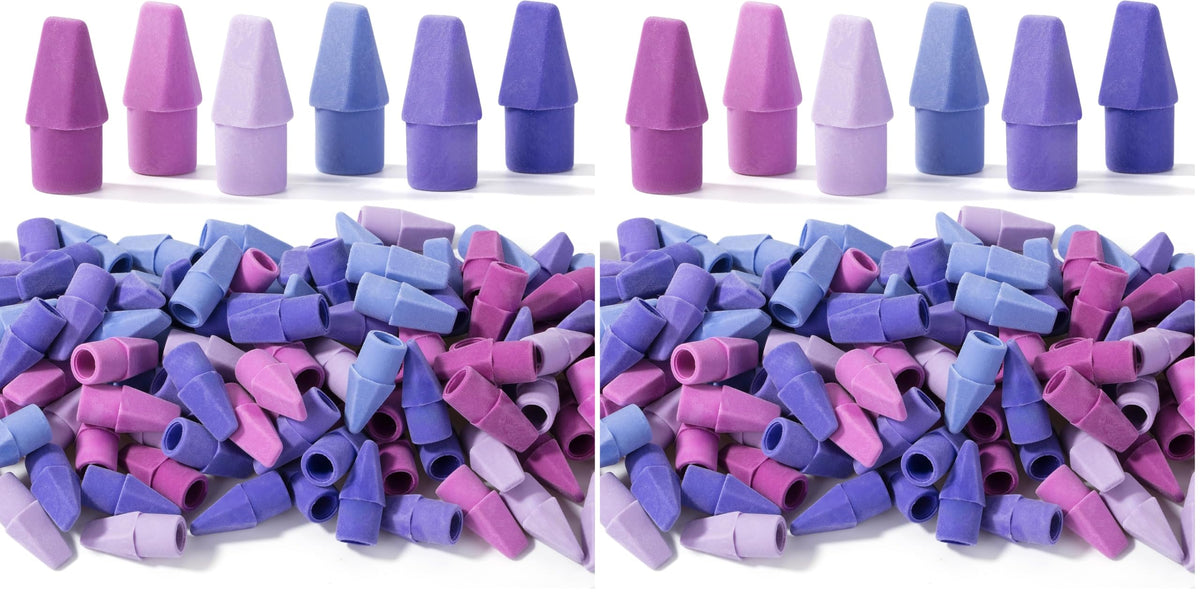 Mr. Pen-Bulk Pencil Top Erasers, 1000 Pack, Colorful, Latex-Free