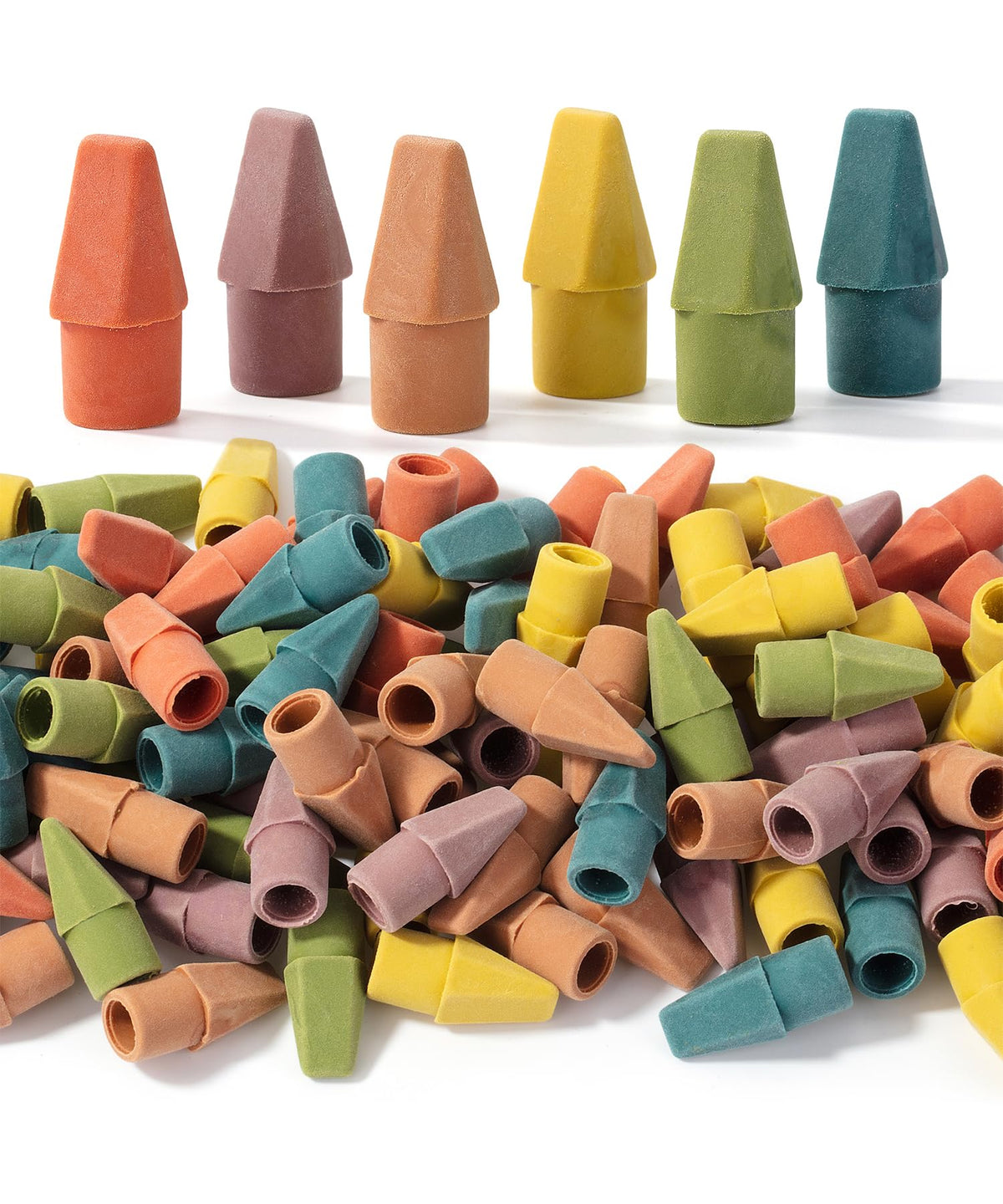 Mr. Pen-Bulk Pencil Top Erasers, 1000 Pack, Colorful, Latex-Free