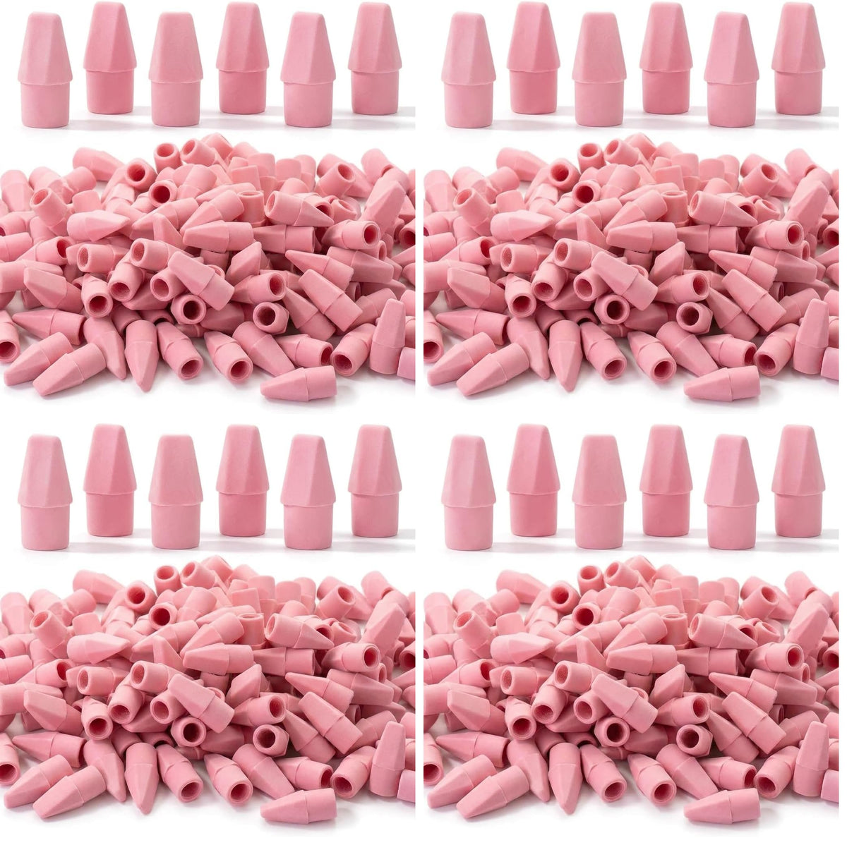 Mr. Pen- Pencil Erasers Toppers, 500 Pack, Vibrant Colors