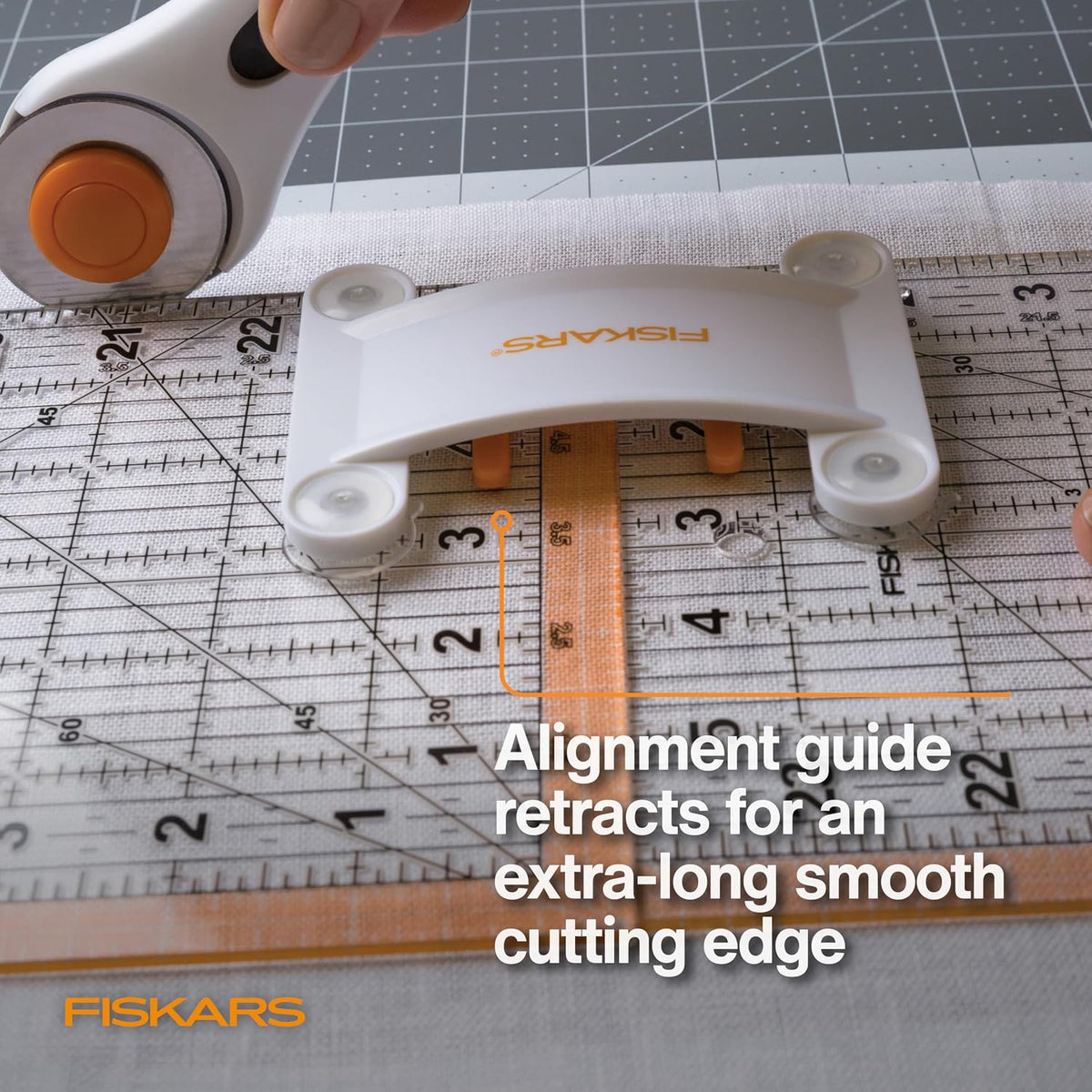 Fiskars 3-Piece Ruler & Connector Set, 6.5" x 6.5" & 6.5" x 24.5" Rulers
