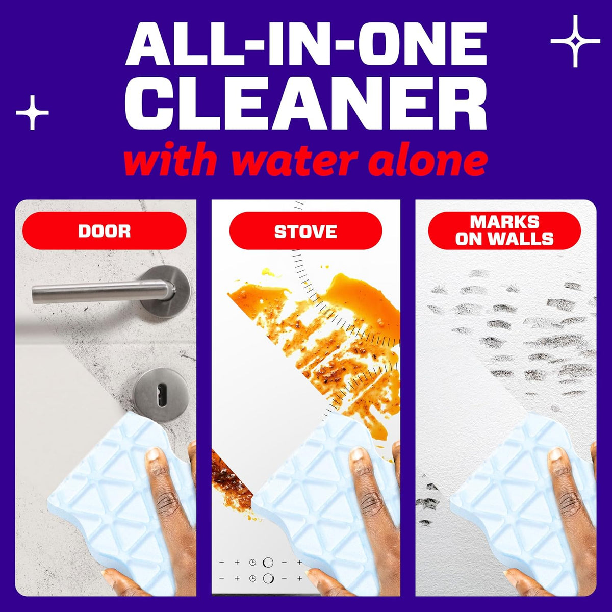 Mr. Clean Magic Eraser, All Purpose Cleaner, Cleaning Scrubber, Wall, Sneaker, Kitchen, Bathroom, Shower Cleaning Supplies, Melamine Pads, Whole Home Extra Durable, 12ct
