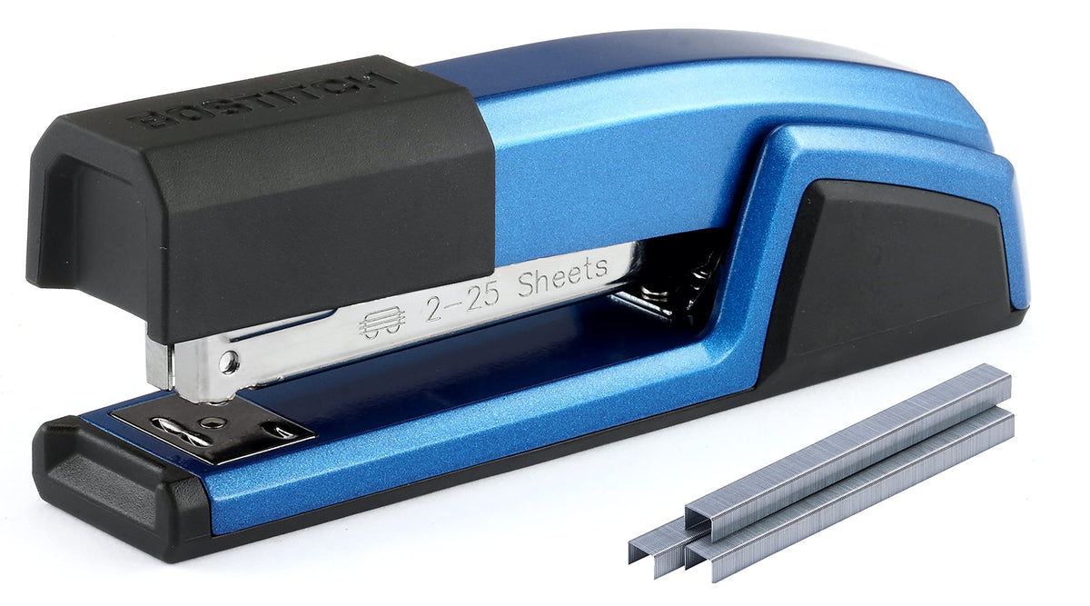 Bostitch Office Epic Metal Desk Stapler, 25 Sheet, Staple Remover, Black