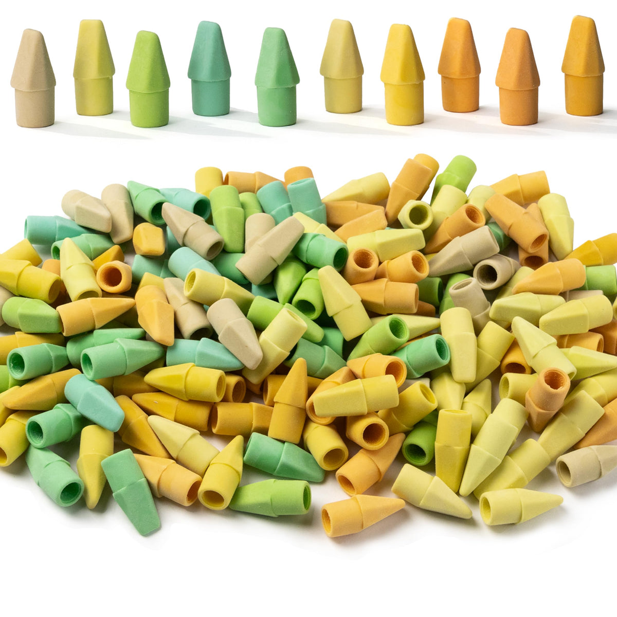 Mr. Pen-Bulk Pencil Top Erasers, 1000 Pack, Colorful, Latex-Free