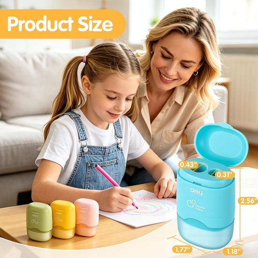 Deli Pencil Sharpener & Eraser, 24 Pack Pencil Sharpeners Manual