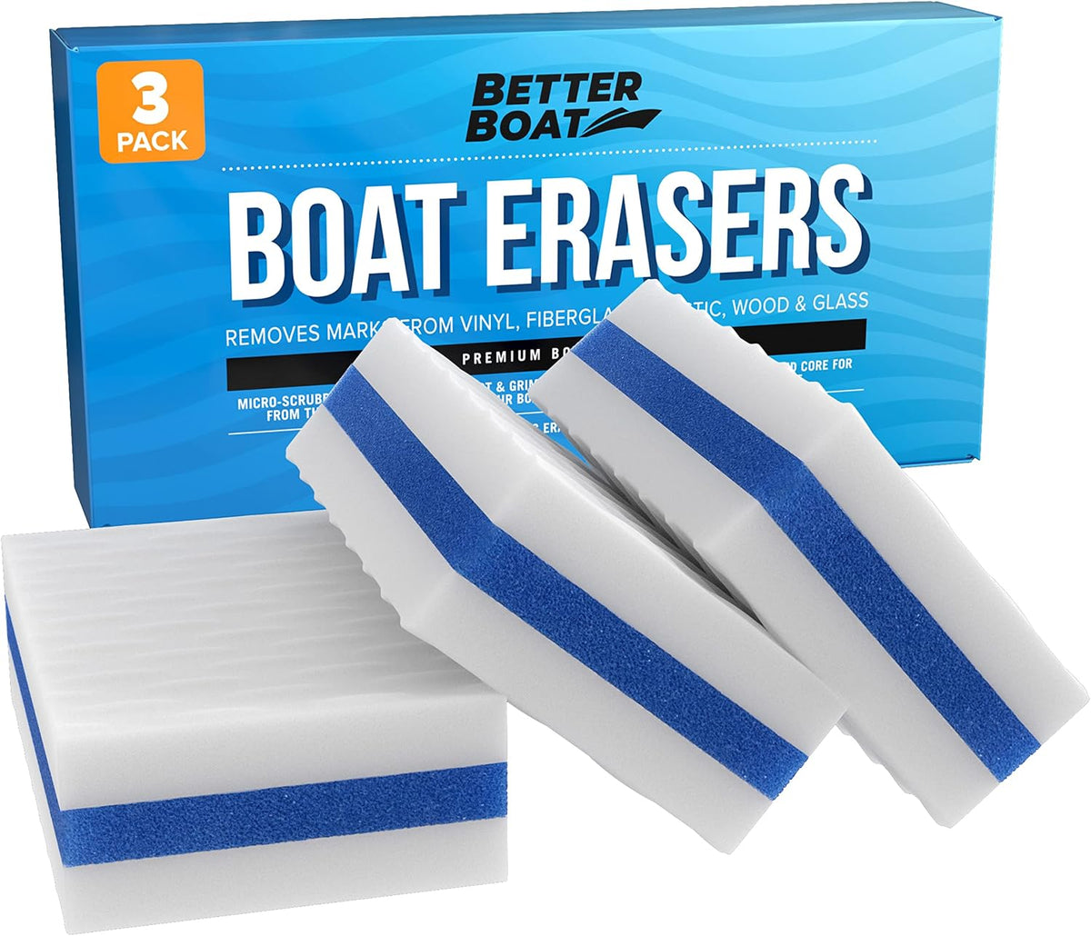 Boat Erasers by Better Boat, Cleaning Sponge for Scuff Marks and Grime