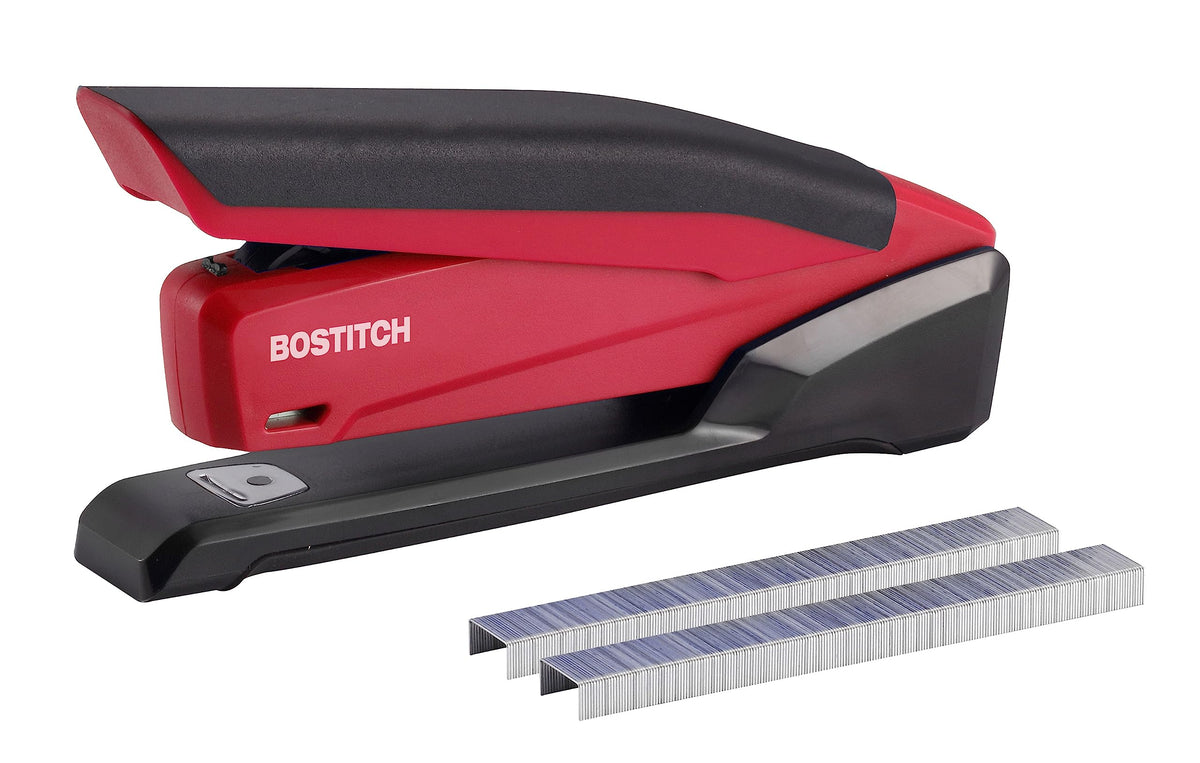 Bostitch Office Executive 3 in 1 Stapler, One Finger, 20 Sheet, Pink