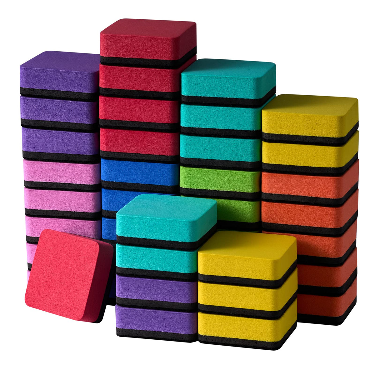Dry Erase Erasers, 40 Pack Magnetic Whiteboard Dry Erasers
