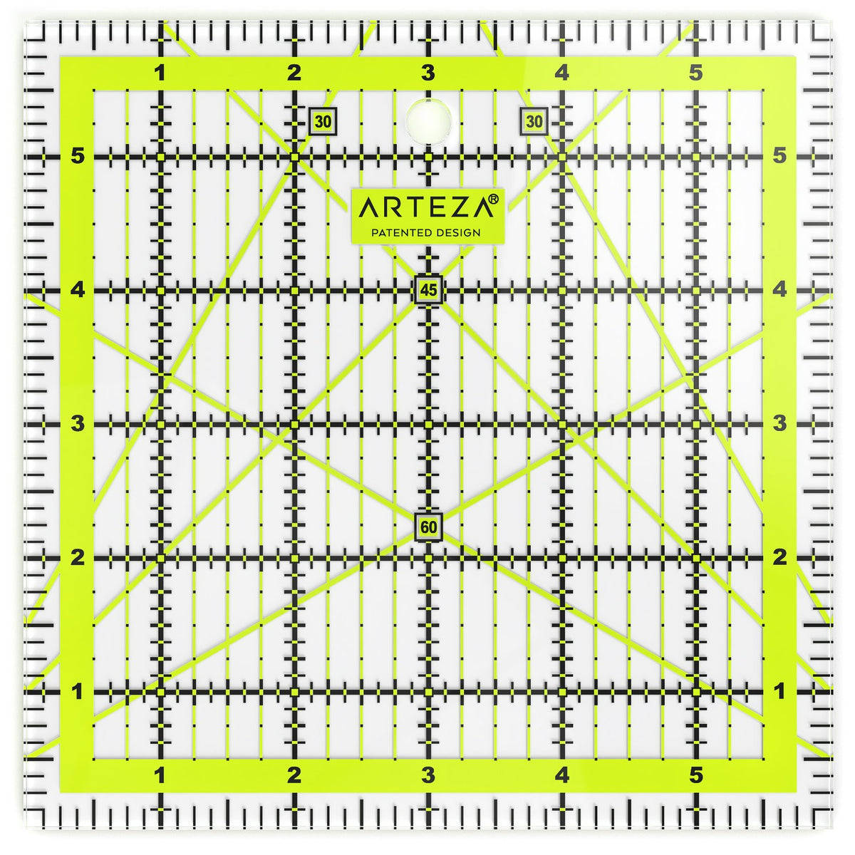 ARTEZA Acrylic Quilting Rulers, Set of 4 for Sewing and Fabric Cutting