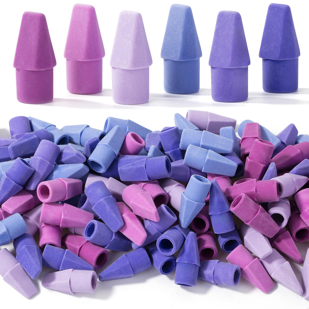Mr. Pen-Bulk Pencil Top Erasers, 1000 Pack, Colorful, Latex-Free