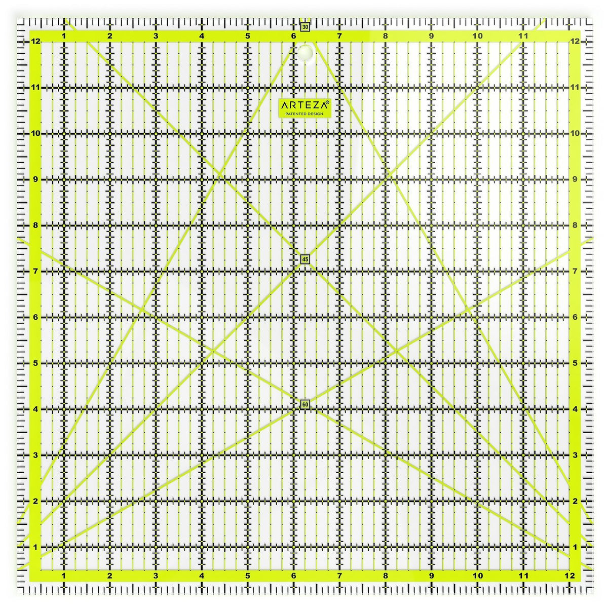 ARTEZA Acrylic Quilting Rulers, Set of 4 for Sewing and Fabric Cutting