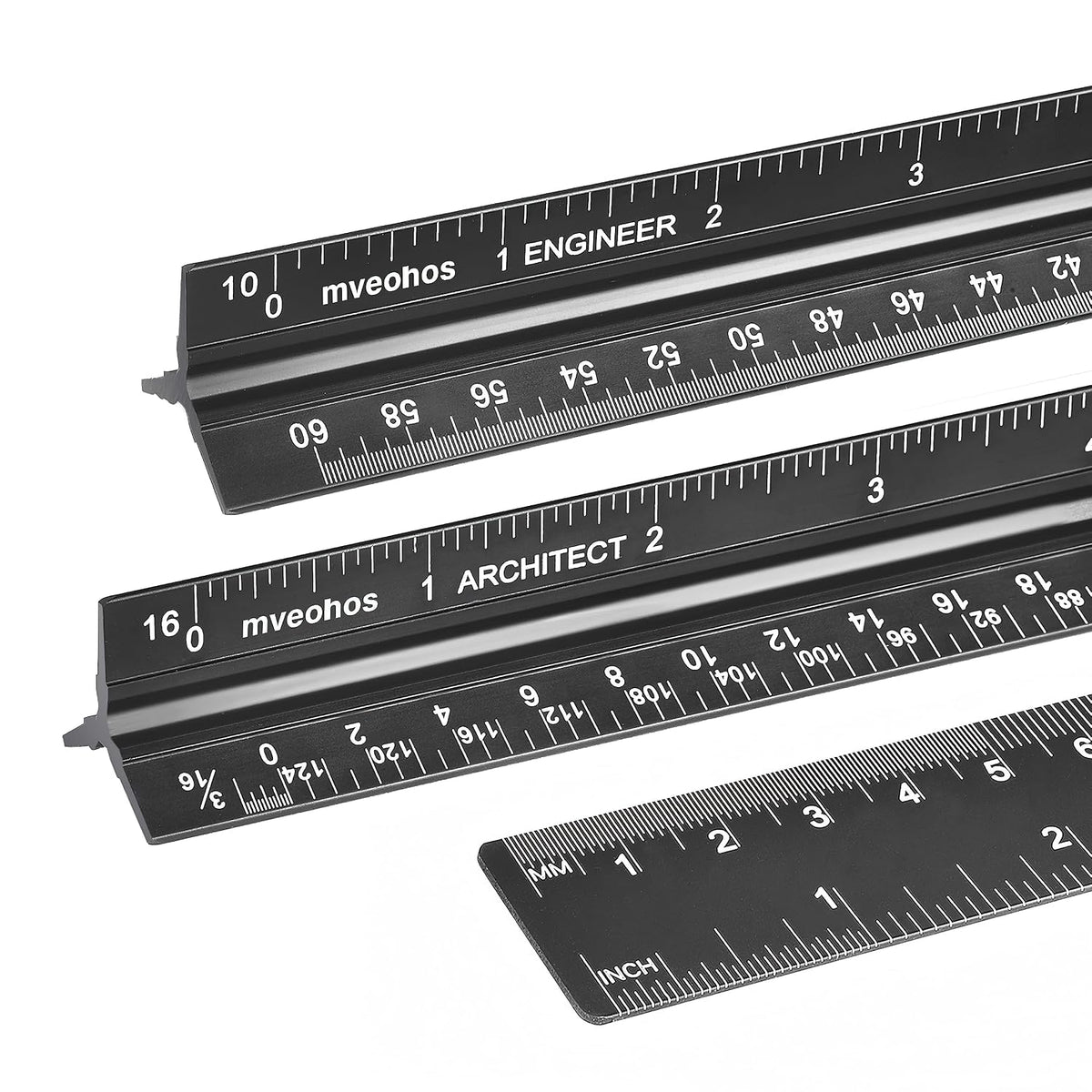 Architectural&Engineering Triangular Scale Ruler with Stainless Steel Ruler