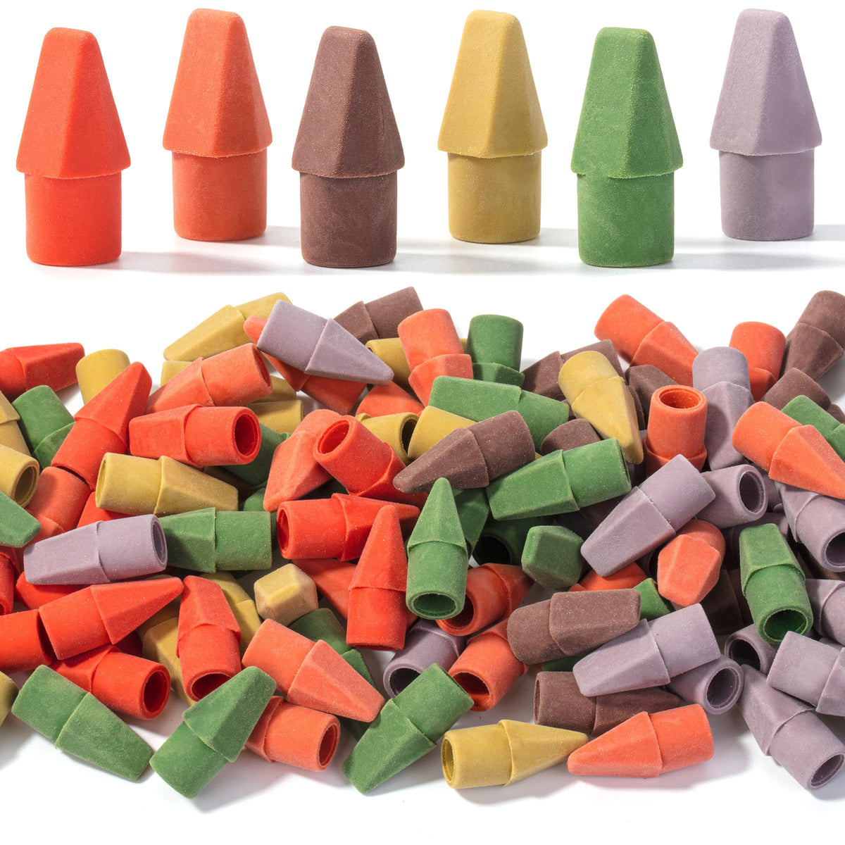 Mr. Pen- Pencil Erasers Toppers, 500 Pack, Vibrant Colors