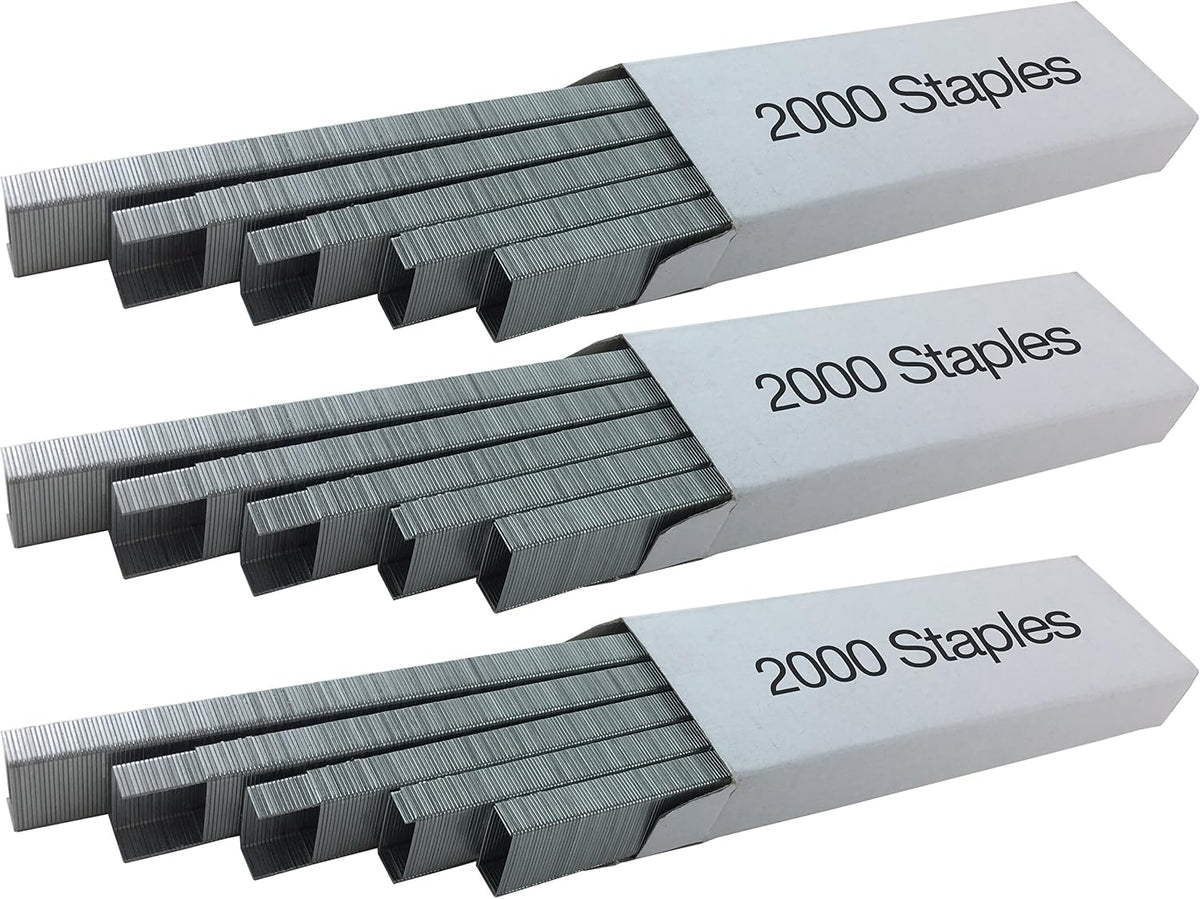 Clipco Stapler with 2000 Staples Full Desk Size Black (Pack of 6)